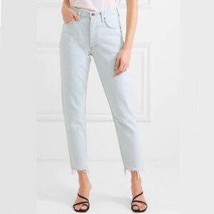 NWT AGOLDE Jamie high-rise classic light-wash jeans. 💙
